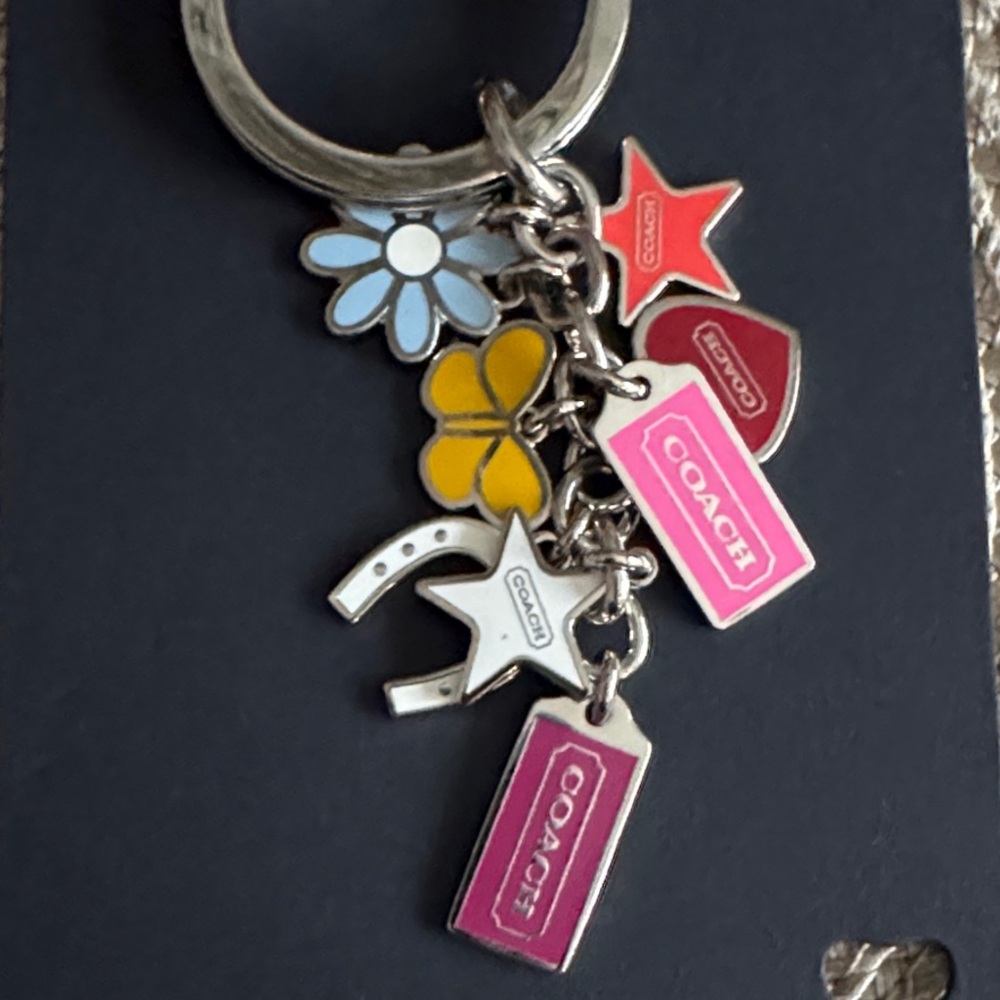 Coach Silver Crystal Snail Charm Or Multi Colored Enamel Charm Keyring 🌟Choose 1 - Picture 3 of 3